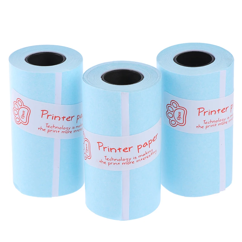 3 Рулона бумаги для печати наклеек, фотобумага для мини-карманного фотопринтера Paperang P1 P2, бумаги для получения счетов