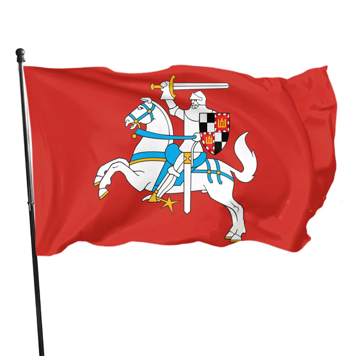 Исторический Флаг Литовского Всадника, Уникальный дизайн, Флаг Великого Княжества Литовского, Украшение дома, Литовский Баннер, Подарок для двора