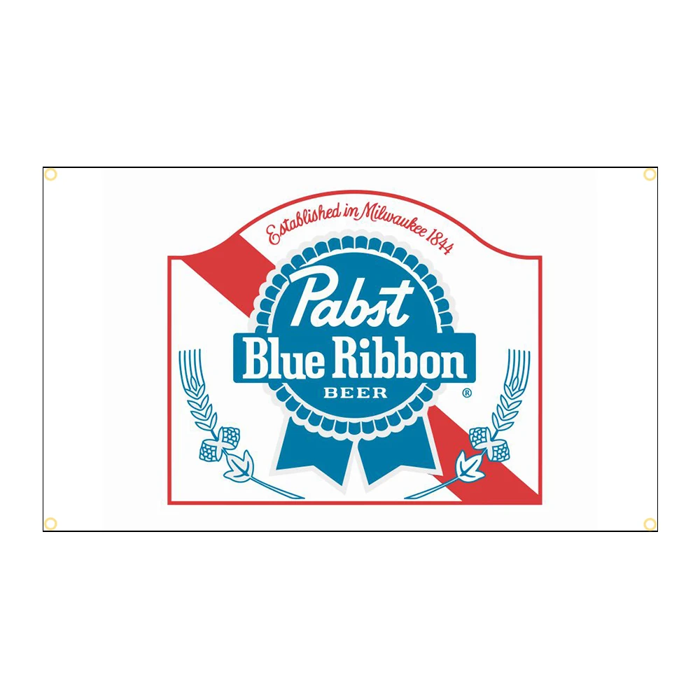пивной Флаг Pabst с Голубой Лентой 90*150 см
